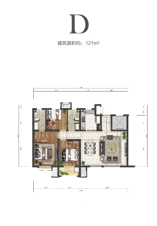 公海赌赌船官网jc710中环云著121㎡户型图